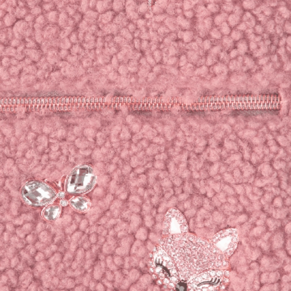 Girls Jeweled Critter Sherpa Mini Backpack - Picture 3 of 7